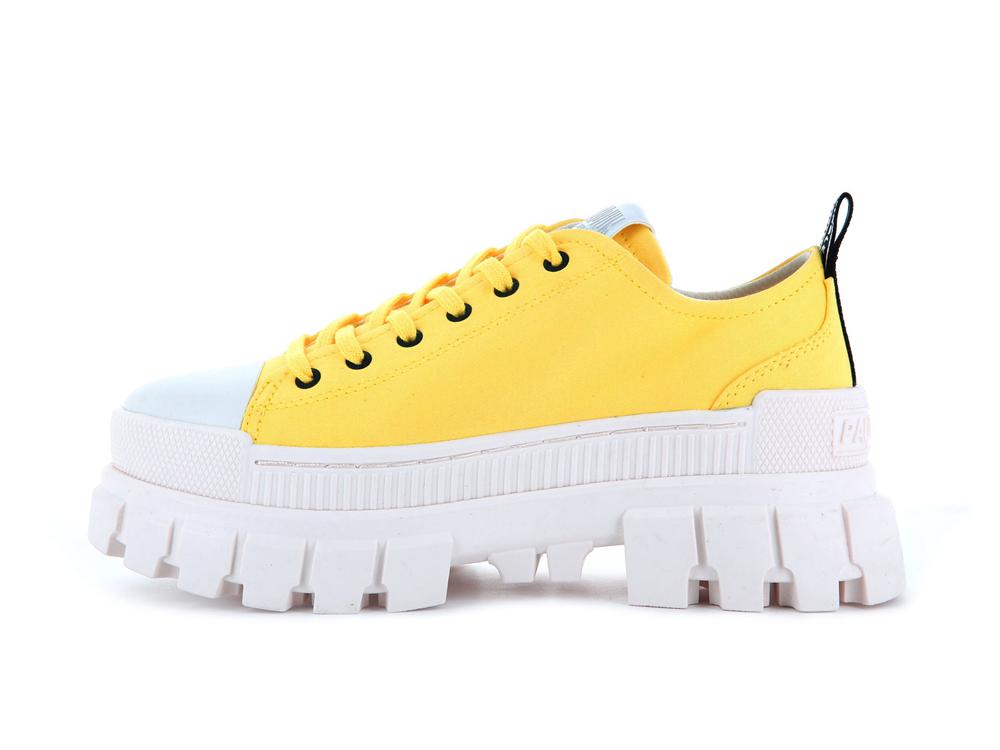 Aurora Yellow Women Palladium REVOLT LO TX Low Tops Sneakers  USA |  PLI-542137