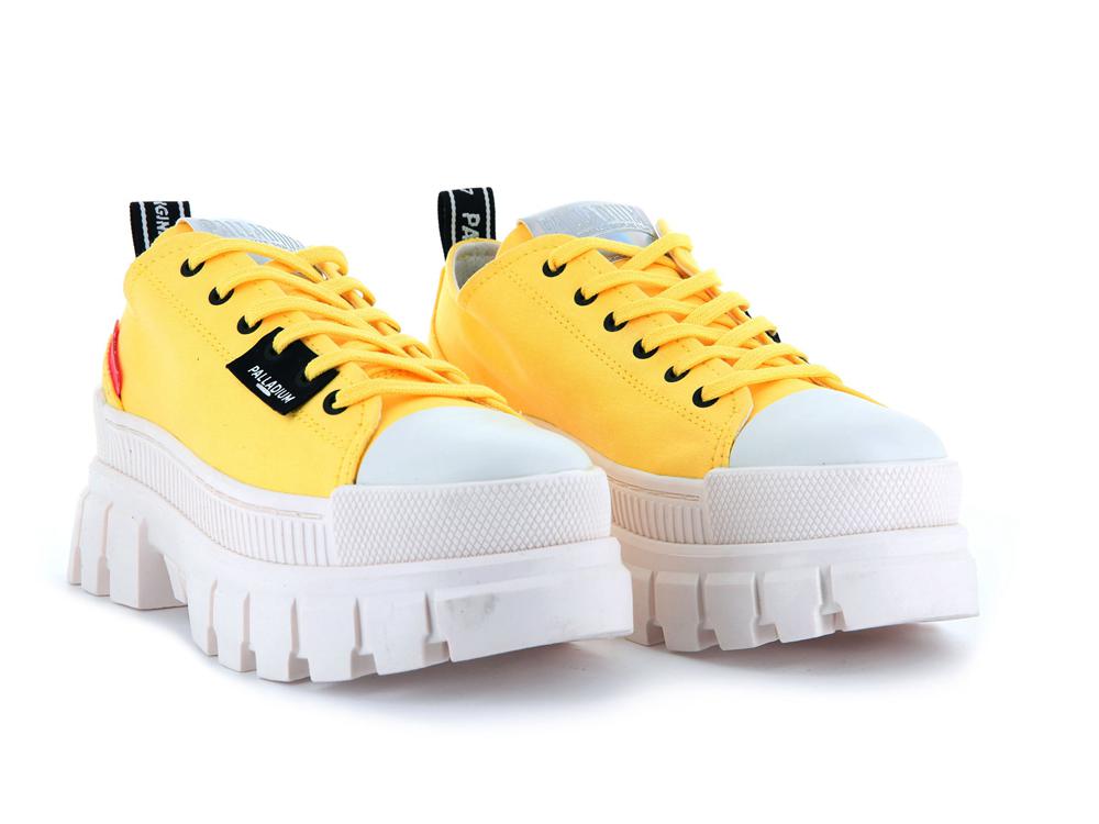 Aurora Yellow Women Palladium REVOLT LO TX Low Tops Sneakers  USA |  PLI-542137