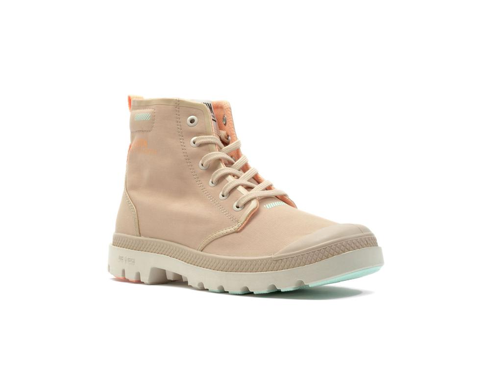 Beige Tan Men Palladium PAMPA LITE+ HI High Tops Shoes  USA |  LWP-985736