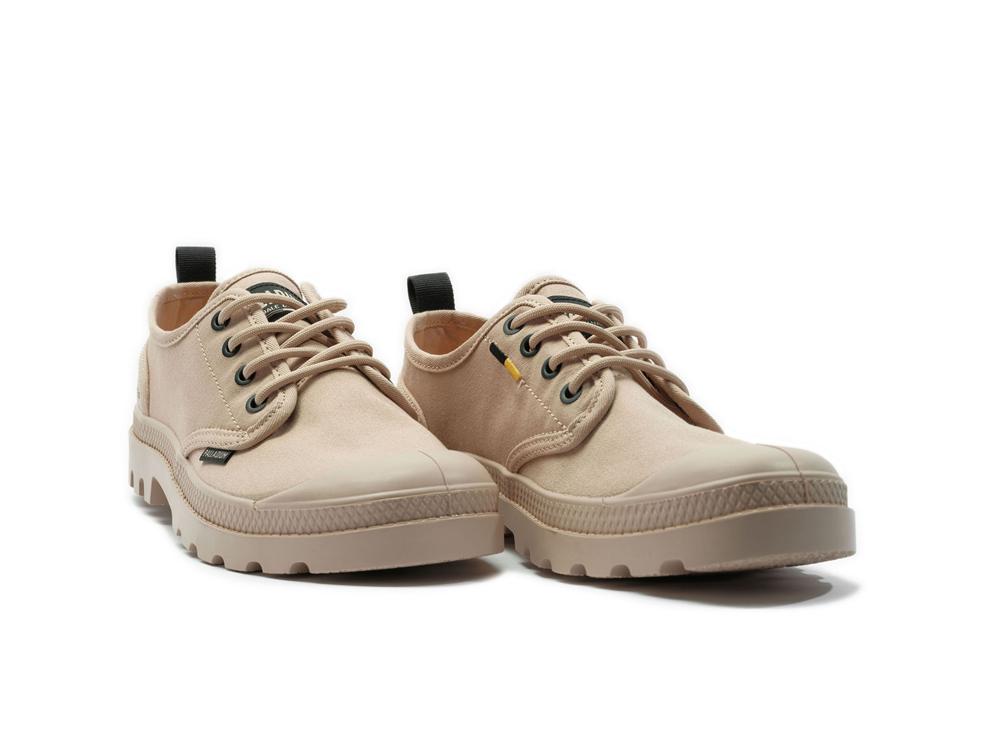 Beige Tan Men Palladium PAMPA OX HTG SUPPLY Low Tops Shoes  USA |  JKD-641037