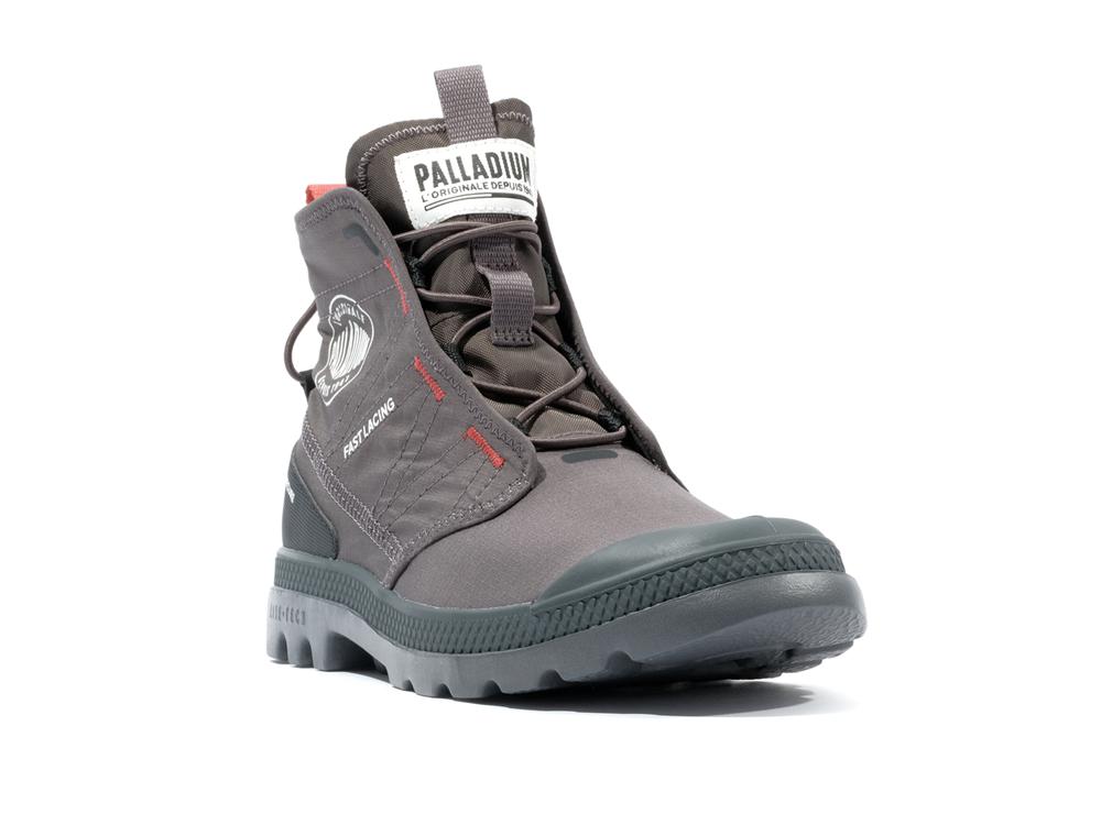 Beluga Grey Men Palladium PAMPA TRAVEL LITE RS High Tops Shoes  USA |  LSD-852470