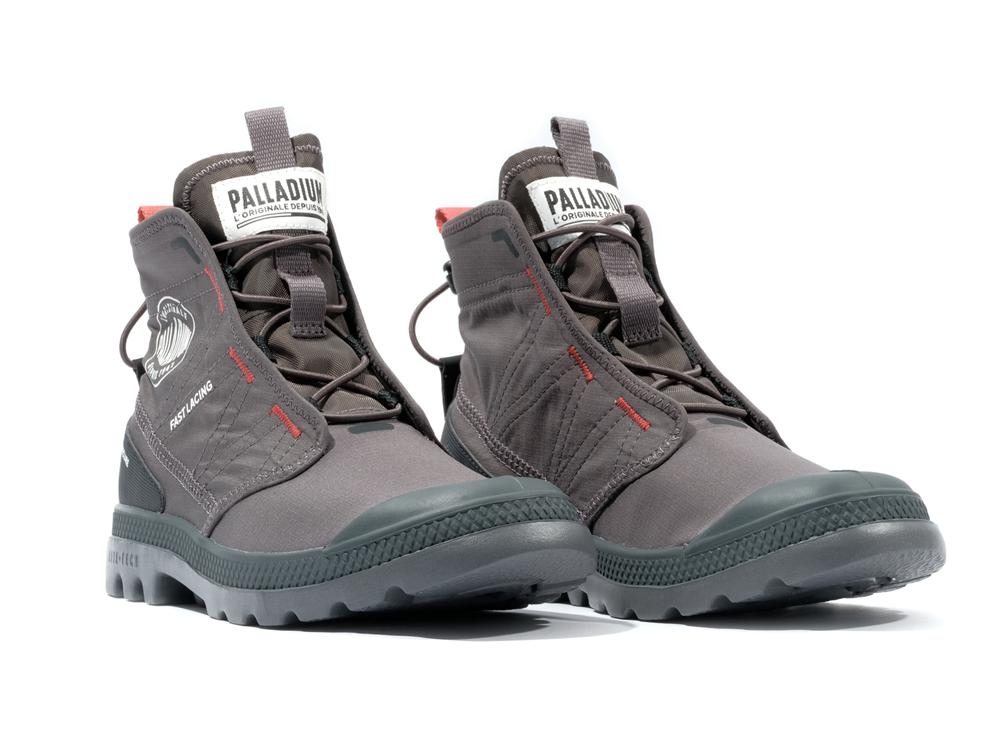 Beluga Grey Men Palladium PAMPA TRAVEL LITE RS High Tops Shoes  USA |  LSD-852470