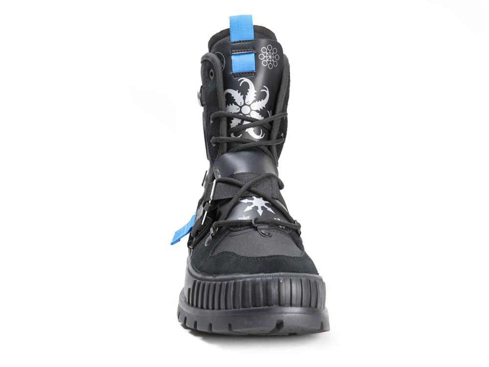 Black Kids' Palladium PALLASHOCK X DESTINY High Top Boots  USA |  SOC-410769