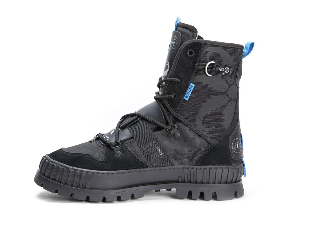 Black Kids' Palladium PALLASHOCK X DESTINY High Top Boots  USA |  SOC-410769