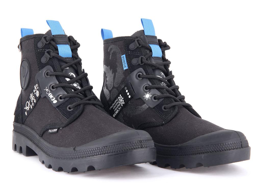 Black Kids' Palladium PAMPA X DESTINY High Top Boots  USA |  AZE-980436