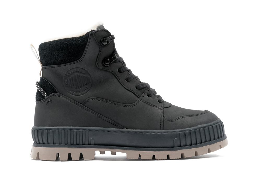 Black Men Palladium PALLASHOCK WARM WP High Tops Shoes  USA |  IZE-175690