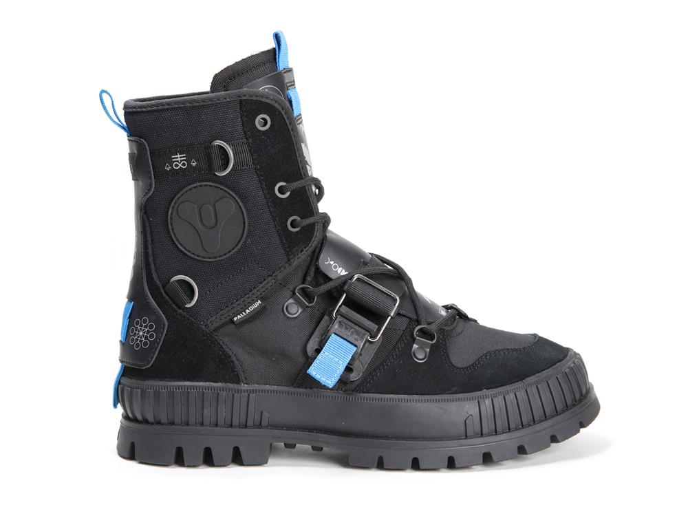 Black Men Palladium PALLASHOCK X DESTINY High Top Boots  USA |  MHI-235690