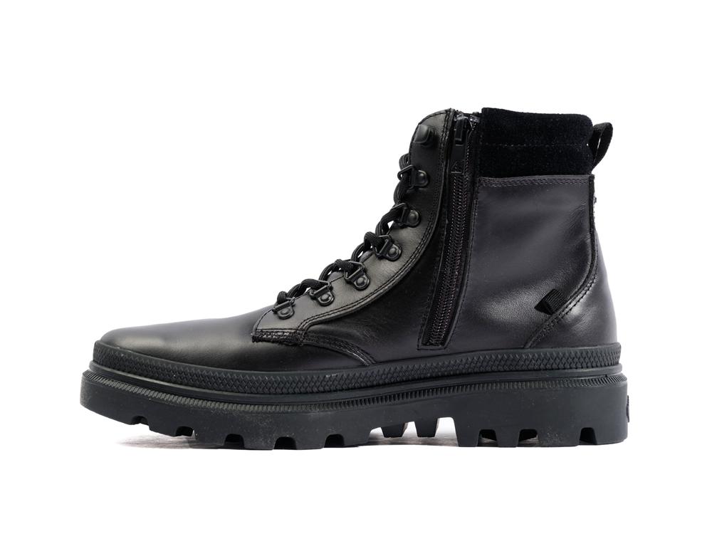 Black Men Palladium PALLATROOPER HIKER LEATHER High Tops Shoes  USA |  ELS-415873