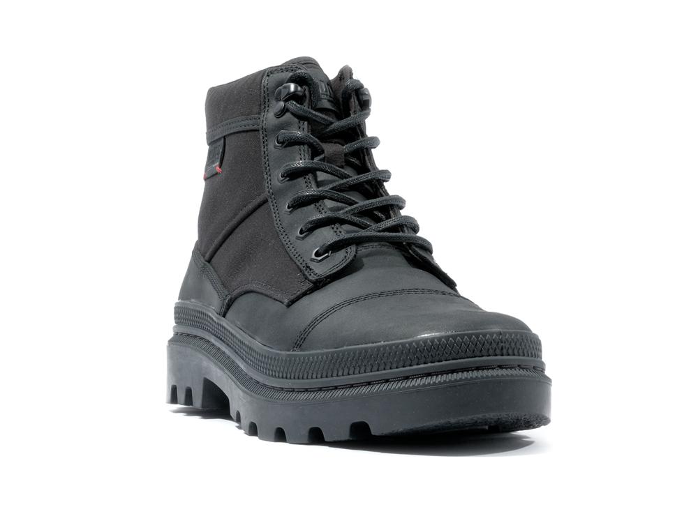 Black Men Palladium PALLATROOPER ROUGH High Top Boots  USA |  AGQ-619052