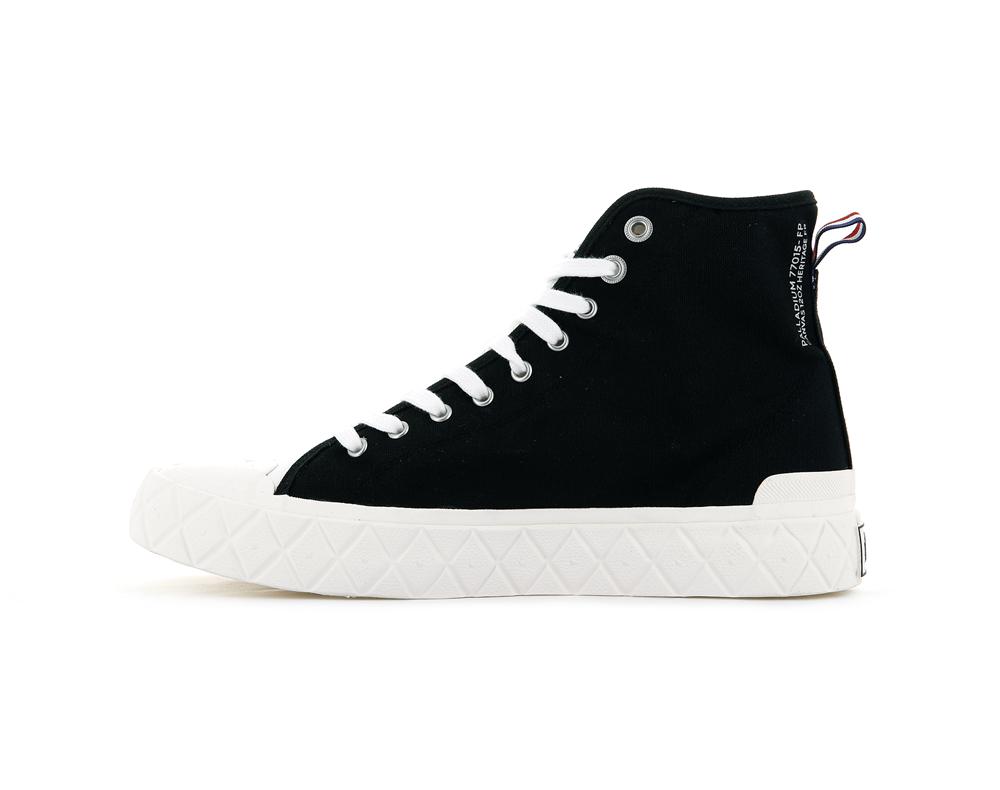 Black Men Palladium PALLA ACE CANVAS MID High Top Sneakers  USA |  FQY-469280