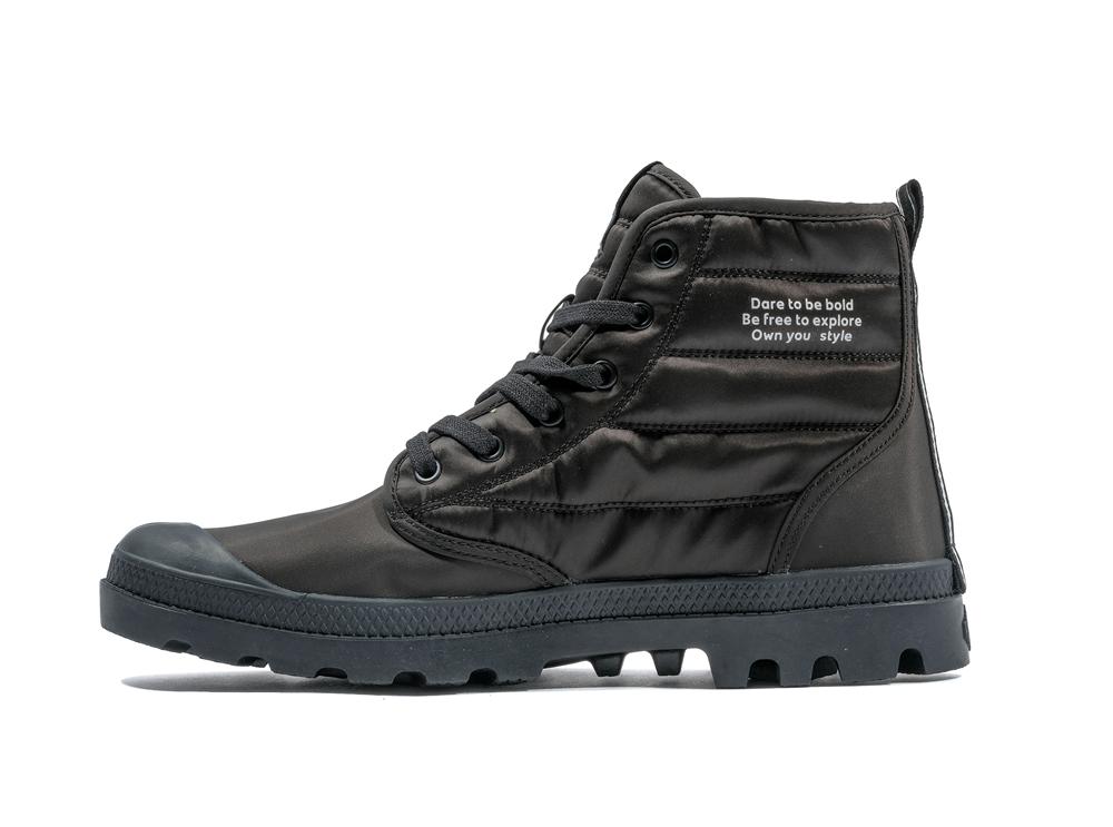 Black Men Palladium PAMPA HI DARE RHONA High Tops Shoes  USA |  TUM-253469