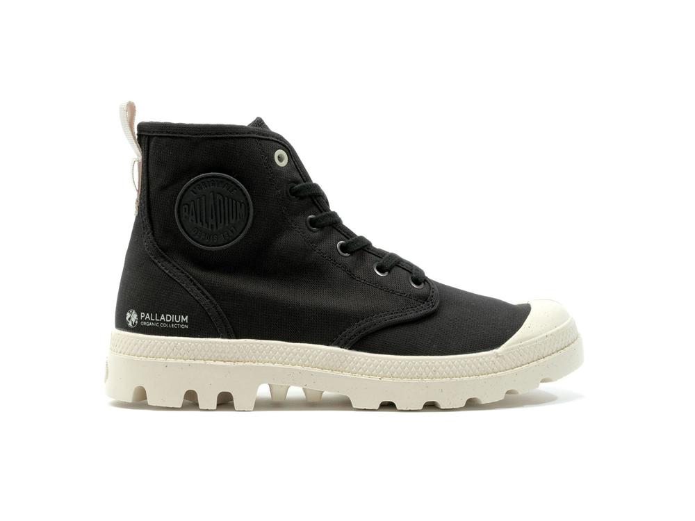 Black Men Palladium PAMPA HI ZIP ORGANIC High Top Boots  USA |  ROP-712894