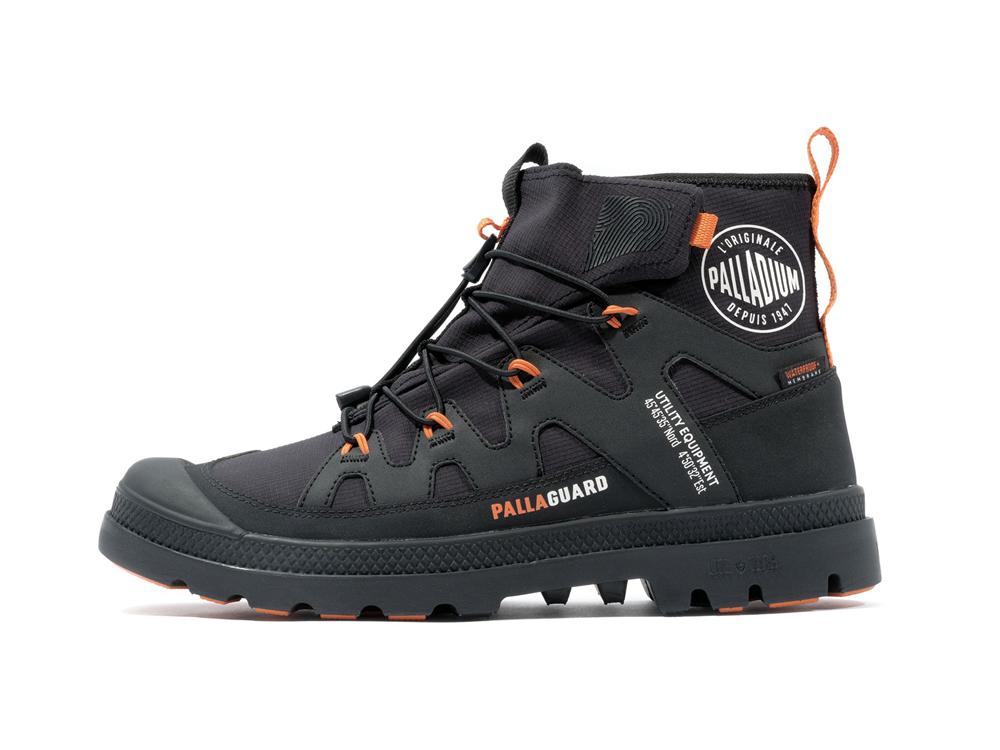 Black Men Palladium PAMPA LITE+ XPLOR WP+ High Top Boots  USA |  NUX-403986