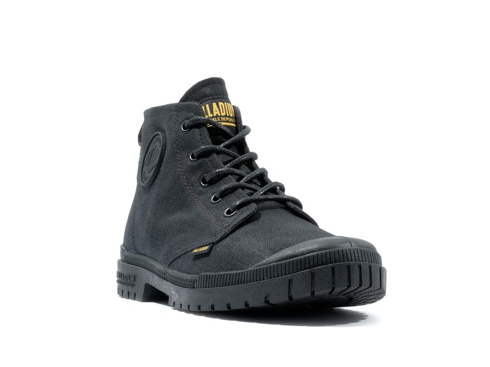 Black Men Palladium PAMPA SP20 HI WAX High Tops Shoes  USA |  OHL-097521