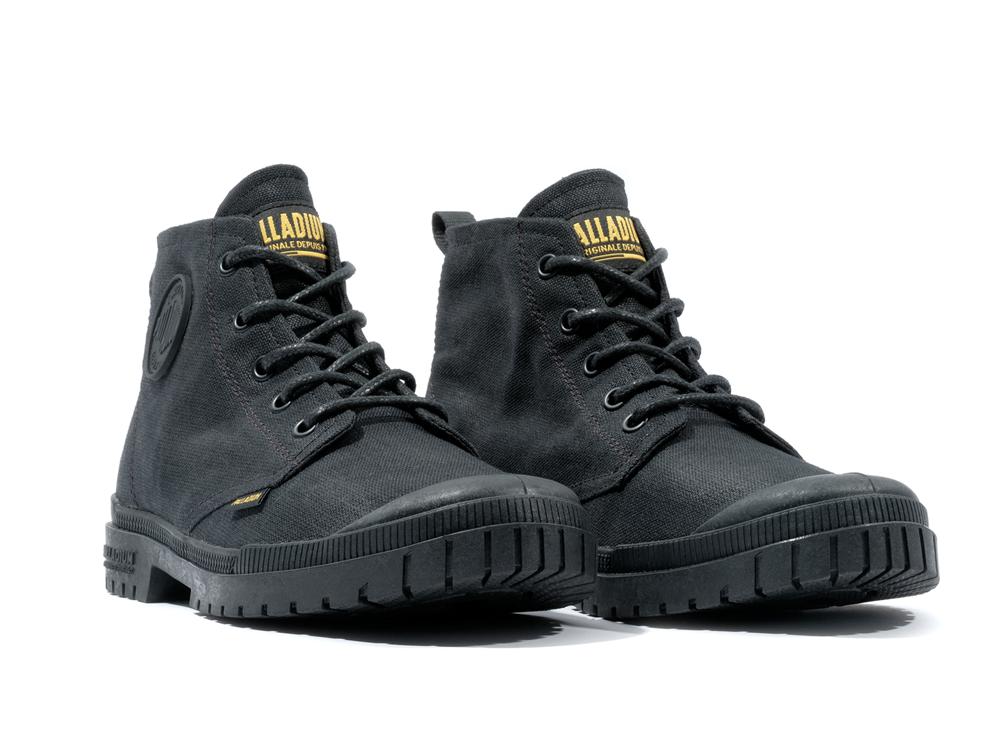 Black Men Palladium PAMPA SP20 HI WAX High Tops Shoes  USA |  OHL-097521