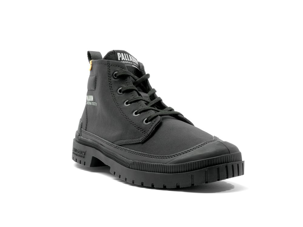 Black Men Palladium SP20 HI TECH High Tops Shoes  USA |  CIG-574320