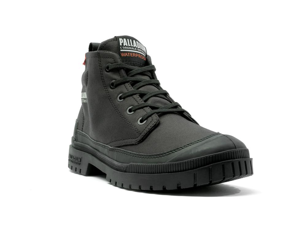 Black Men Palladium SP20 HI WP+ High Tops Shoes  USA |  OCN-742830