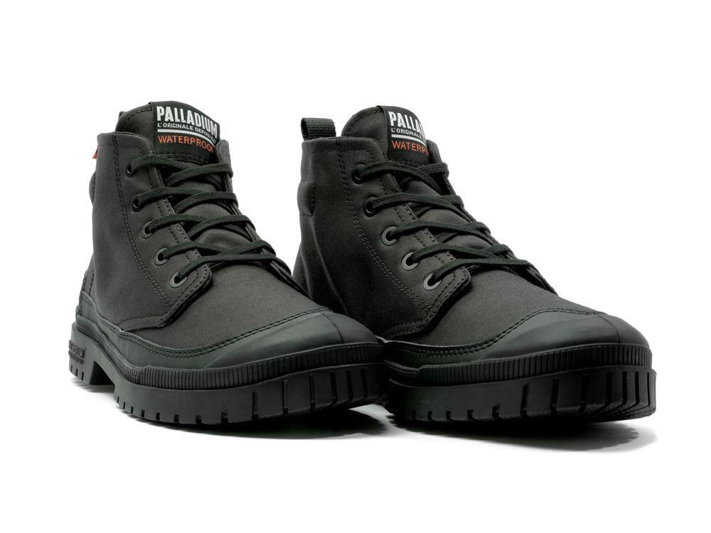 Black Men Palladium SP20 HI WP+ High Tops Shoes  USA |  OCN-742830