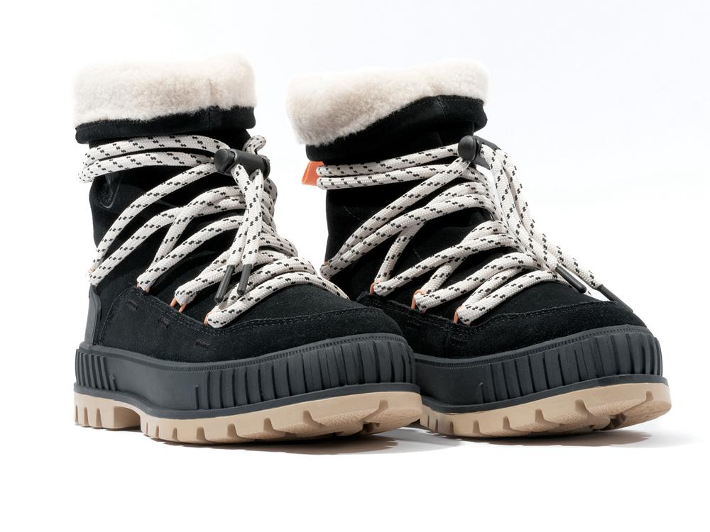 Black Women Palladium PALLASHOCK HIVER High Top Boots  USA |  XAC-316520