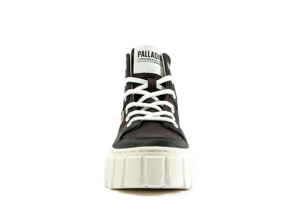 Black Women Palladium PALLATOWER HI High Top Boots  USA |  LID-310972