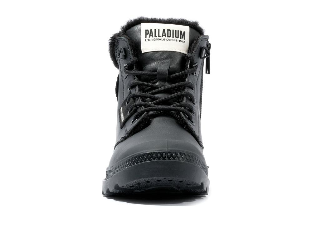 Black Women Palladium PAMPA HI SNOW WARM High Tops Shoes  USA |  JAI-469572