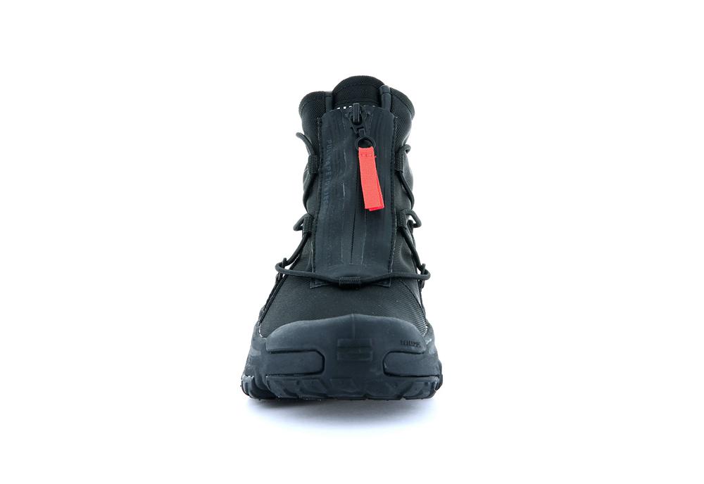 Black / Black Kids' Palladium OFF-GRID HI ZIP WATERPROOF + Low Top Sneakers  USA |  MQV-017852