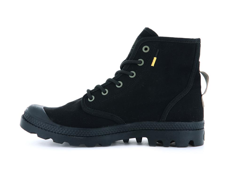 Black / Black Kids' Palladium PAMPA HI HTG SUPPLY High Top Boots  USA |  FUB-053897