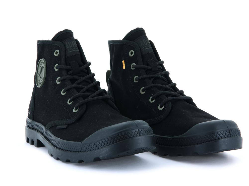 Black / Black Kids' Palladium PAMPA HI HTG SUPPLY High Top Boots  USA |  FUB-053897