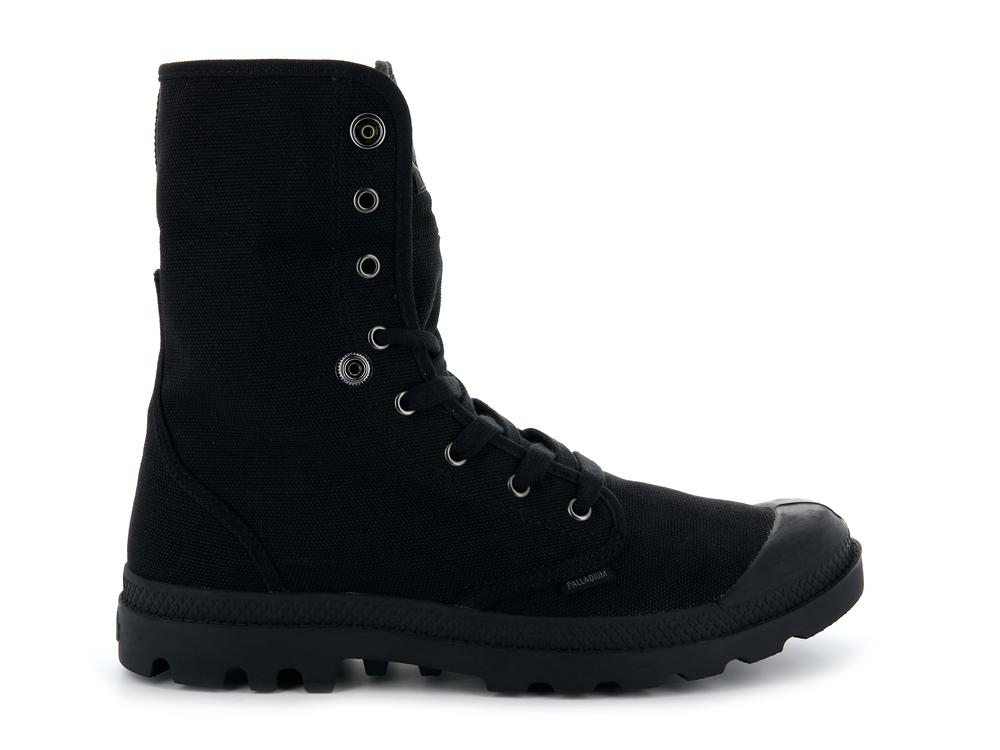 Black / Black Men Palladium BAGGY High Top Boots  USA |  OWE-516792