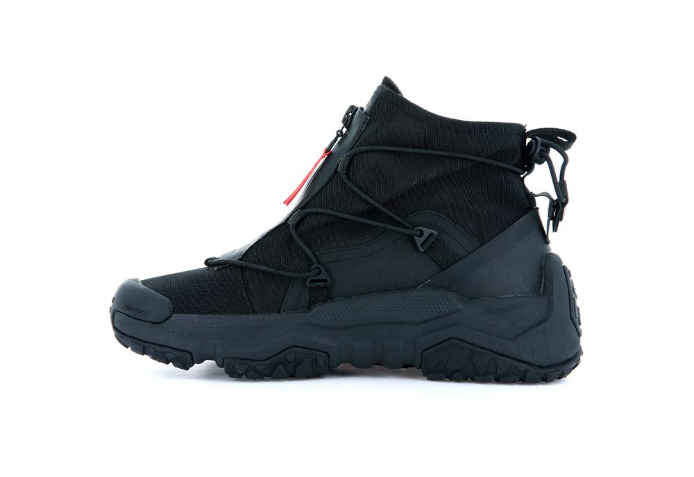 Black / Black Men Palladium OFF-GRID HI ZIP WATERPROOF + Sneakers  USA |  TYH-945062