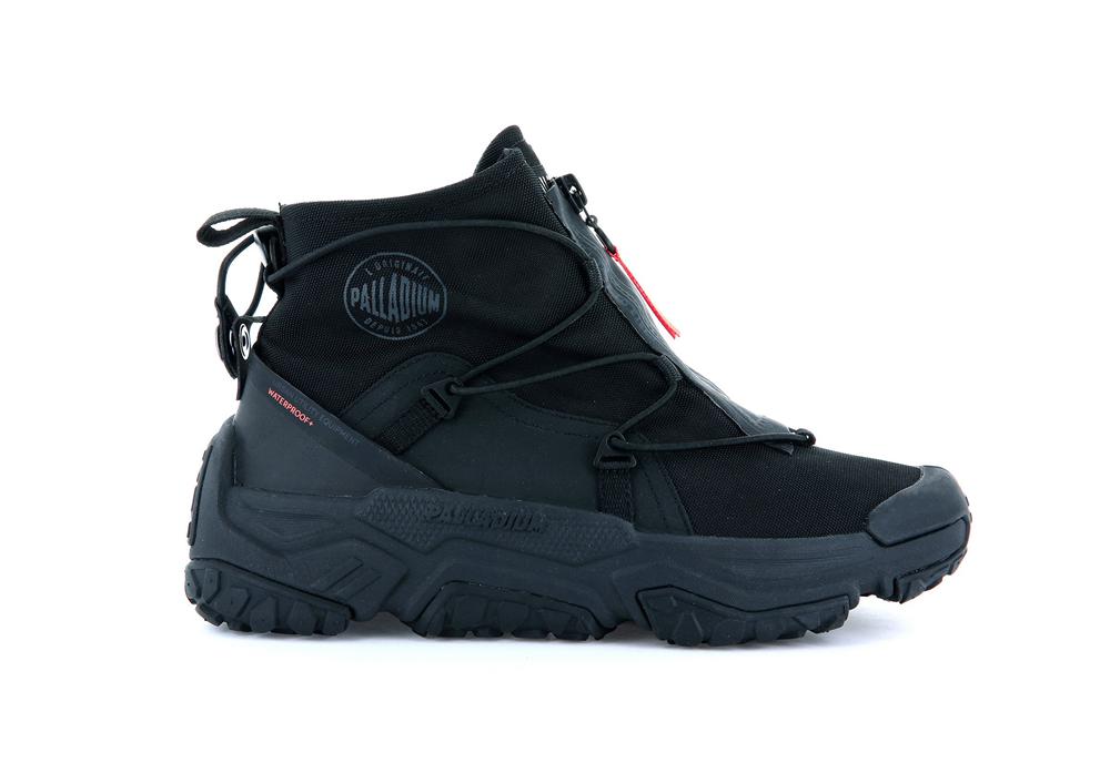 Black / Black Men Palladium OFF-GRID HI ZIP WATERPROOF + Sneakers  USA |  TYH-945062