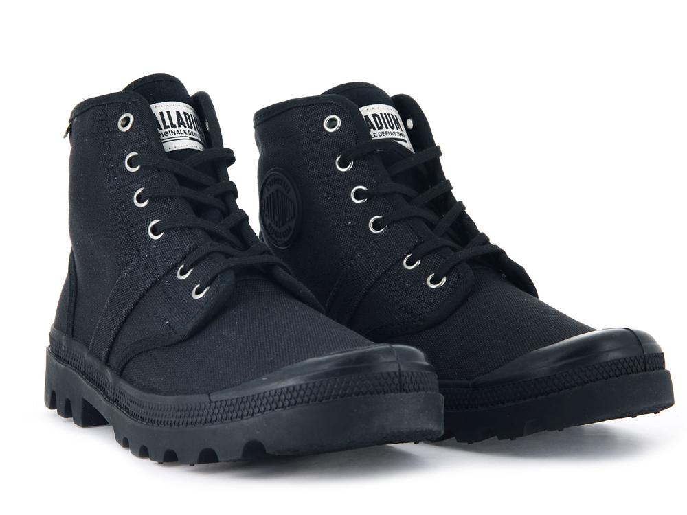 Black / Black Men Palladium PALLABROUSSE High Top Boots  USA |  MET-105897