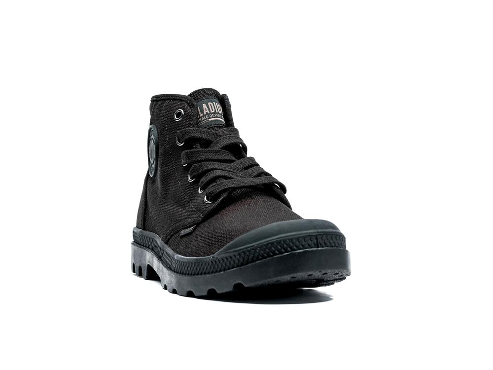 Black / Black Men Palladium PAMPA HI High Tops Shoes  USA |  AVG-985734