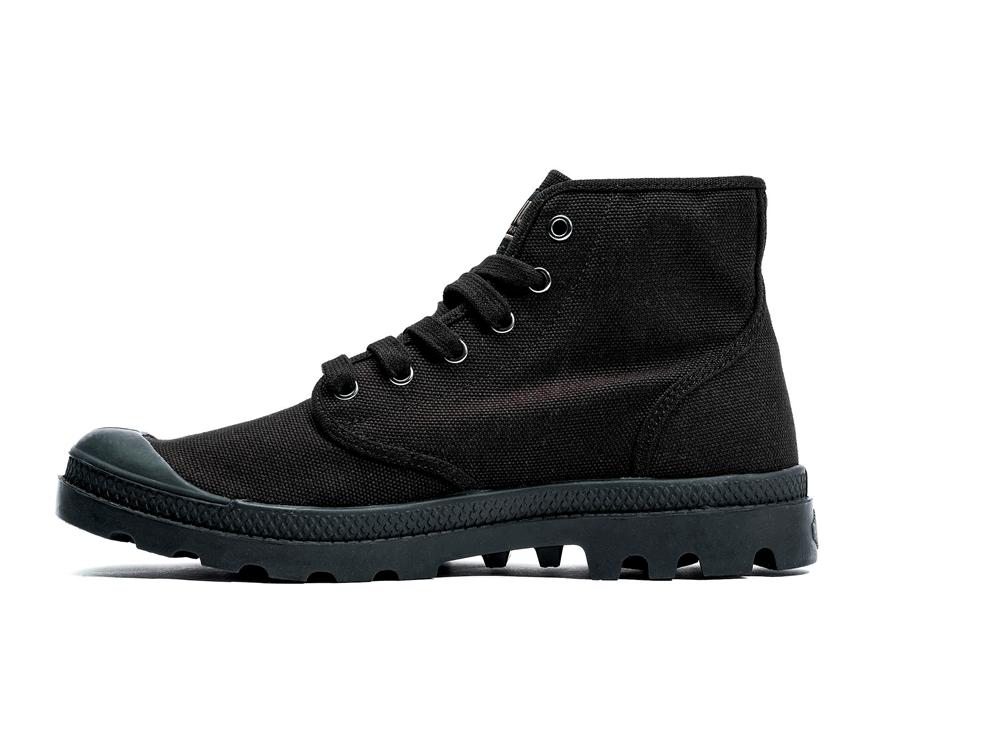 Black / Black Men Palladium PAMPA HI High Tops Shoes  USA |  AVG-985734