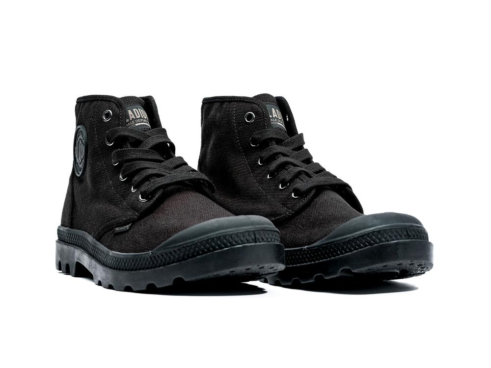 Black / Black Men Palladium PAMPA HI High Tops Shoes  USA |  AVG-985734