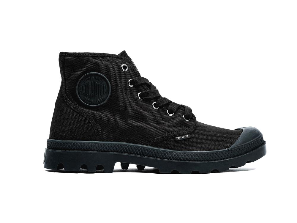 Black / Black Men Palladium PAMPA HI High Tops Shoes  USA |  AVG-985734