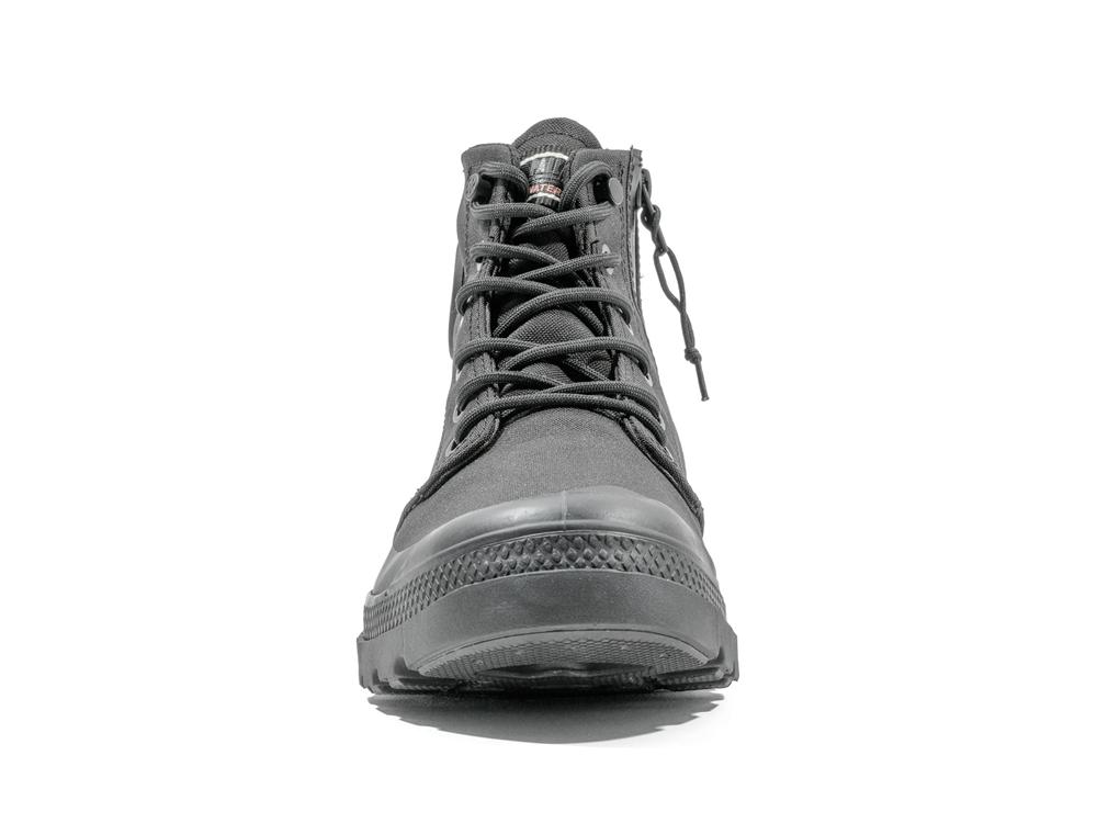 Black / Black Men Palladium PAMPA RCYL LT+WP+ZIP High Top Boots  USA |  CTU-189327