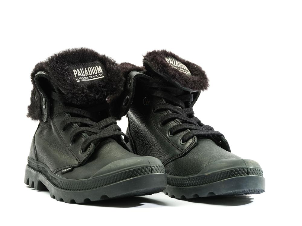 Black / Black Women Palladium BAGGY NUBUCK WL High Tops Shoes  USA |  RCD-249180