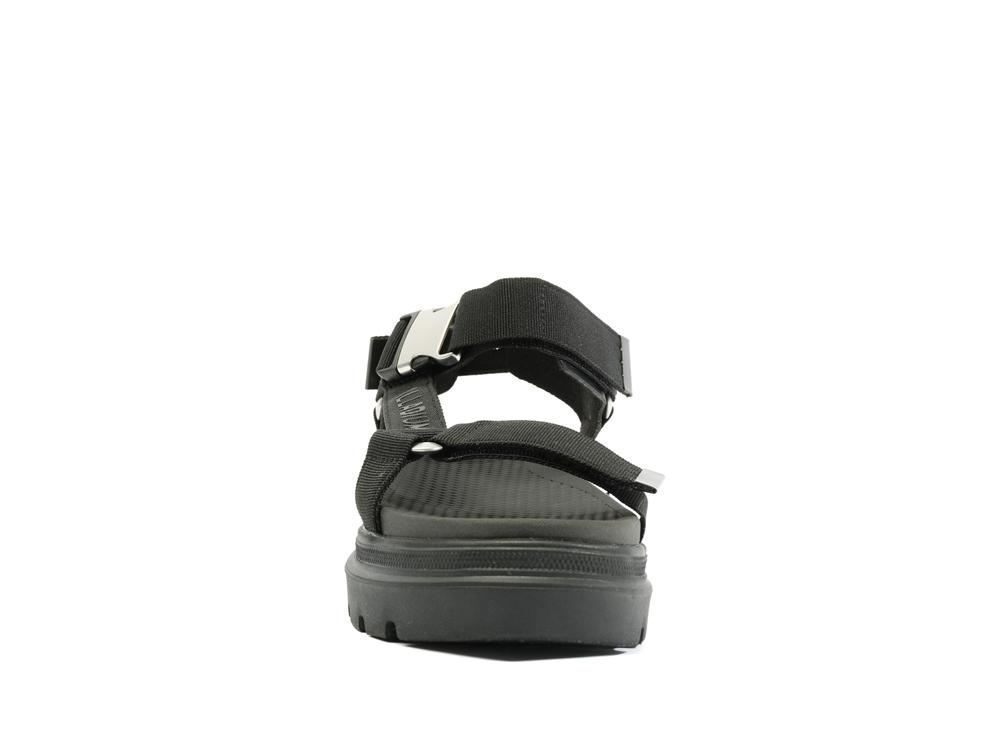 Black / Black Women Palladium PALLACRUISE STRAP Sandals  USA |  EGQ-926583