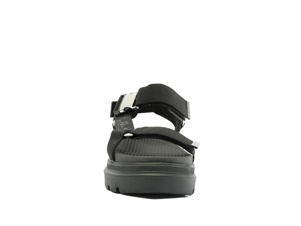 Black / Black Women Palladium PALLACRUISE STRAP Sandals  USA |  HQX-716028