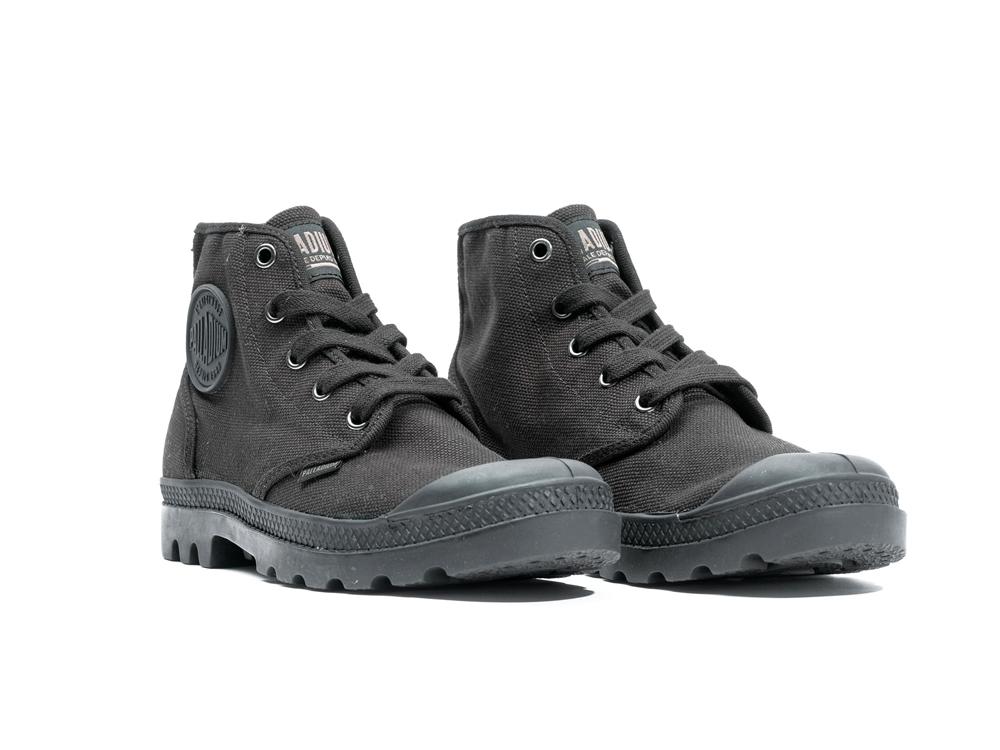 Black / Black Women Palladium PAMPA HI High Tops Shoes  USA |  PJR-130482