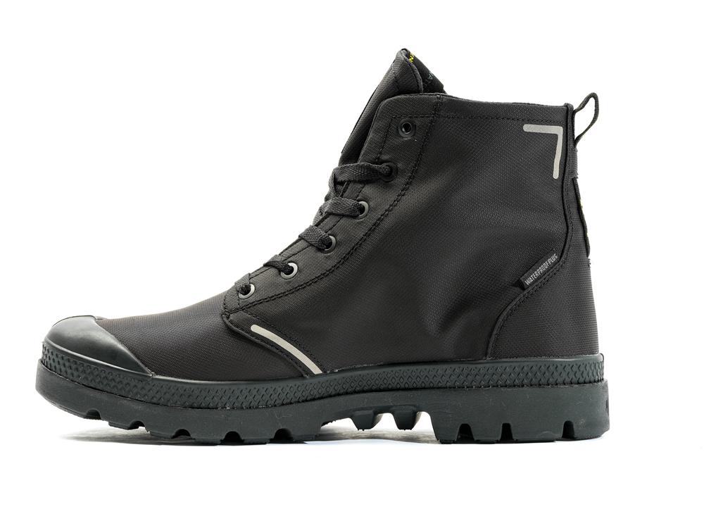 Black / Black Women Palladium PAMPA LITE+ RECYCLE WP+ High Top Boots  USA |  OZQ-163754