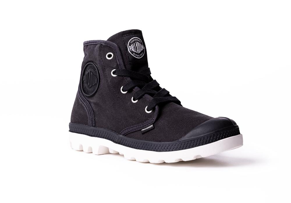 Black / Marshmallow Women Palladium PAMPA HI High Top Boots  USA |  SMX-953172