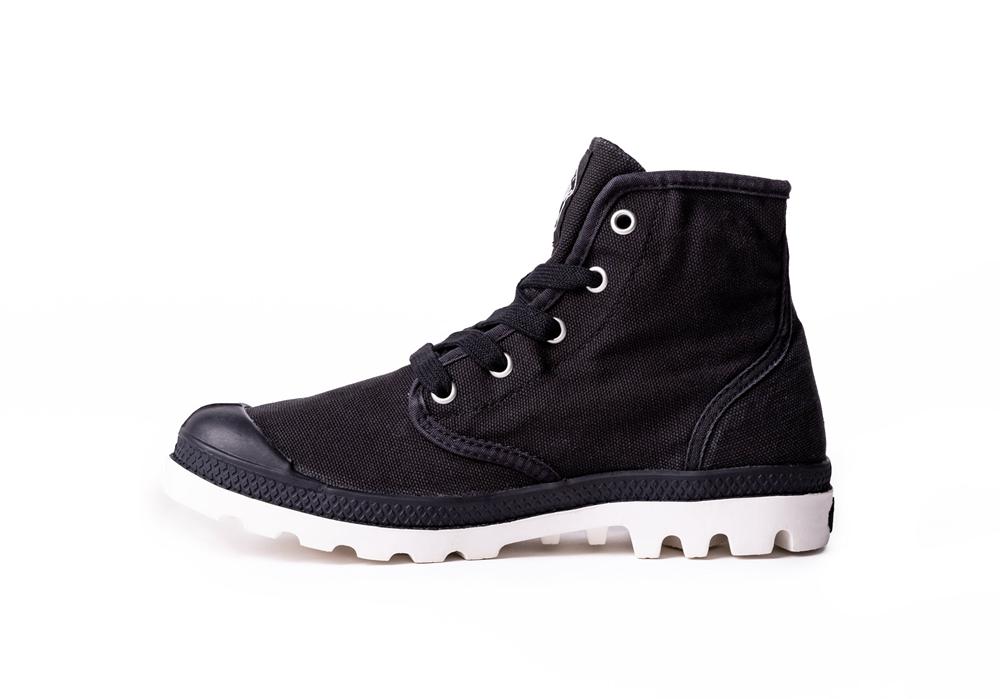 Black / Marshmallow Women Palladium PAMPA HI High Top Boots  USA |  SMX-953172