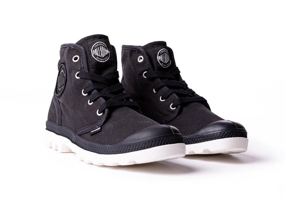 Black / Marshmallow Women Palladium PAMPA HI High Top Boots  USA |  SMX-953172