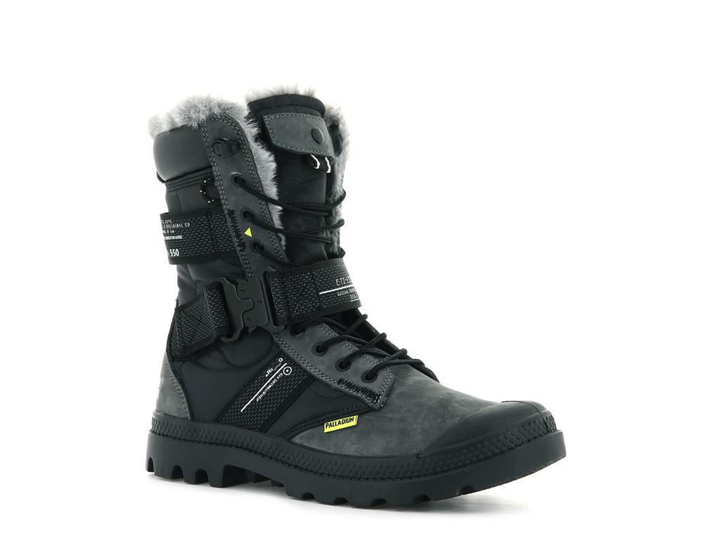 Black / Raven Men Palladium PAMPA EUROPA TACTICAL X DESTINY High Top Boots  USA |  MXZ-104289