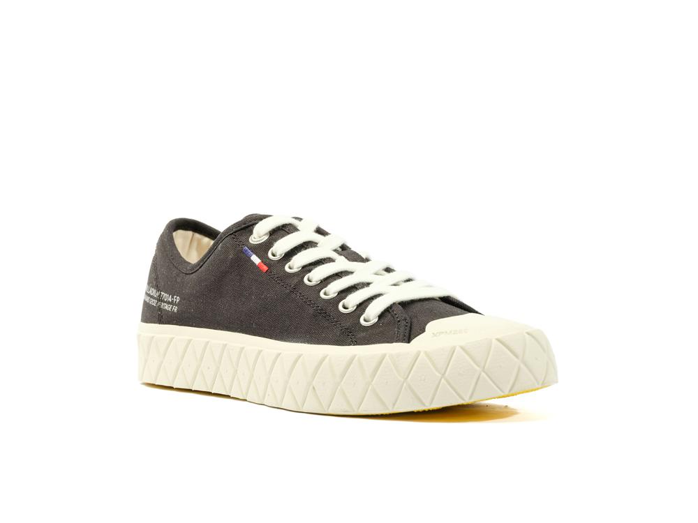 Black / White Asparagus Men Palladium PALLA ACE CANVAS Low Top Sneakers  USA |  QWS-905362