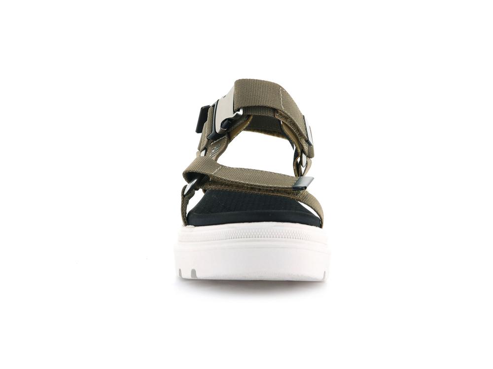 Butternut Green Women Palladium PALLACRUISE STRAP Low Tops Shoes  USA |  YHS-219065