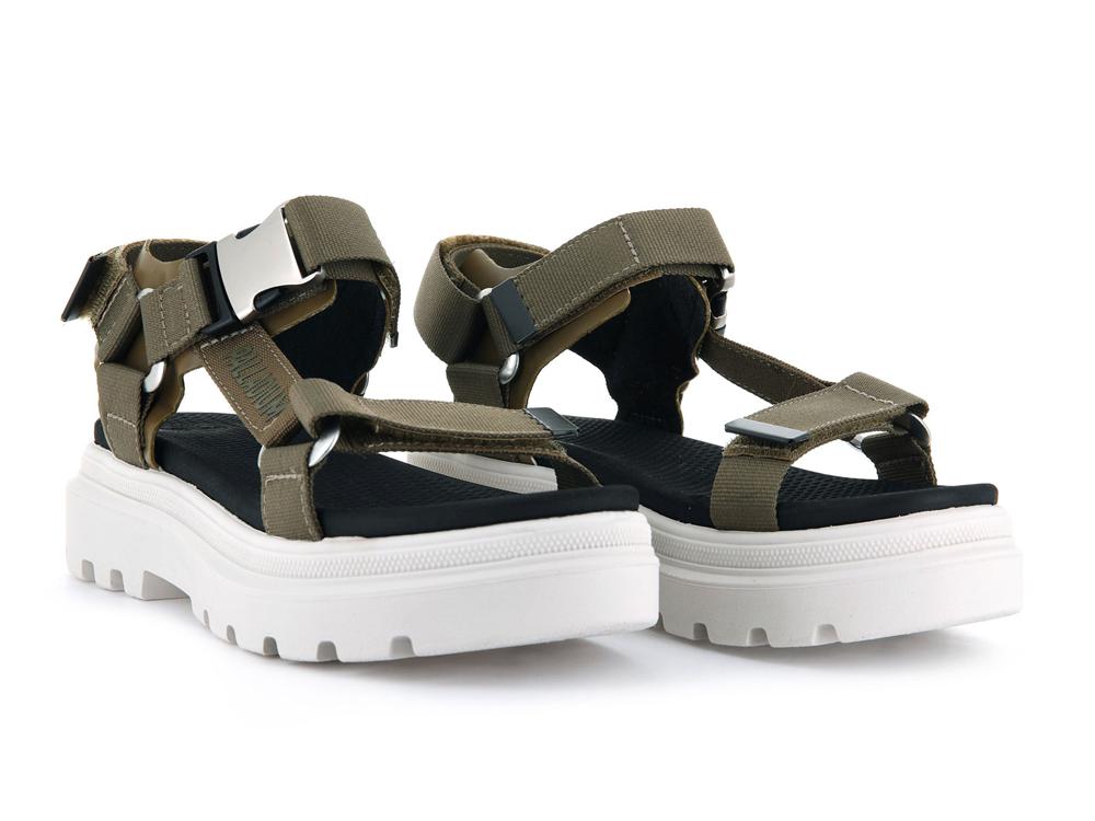 Butternut Green Women Palladium PALLACRUISE STRAP Sandals  USA |  JVO-048536