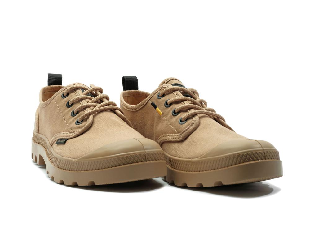 Caramel Brown Men Palladium PAMPA OX HTG SUPPLY Low Tops Shoes  USA |  ARY-672139